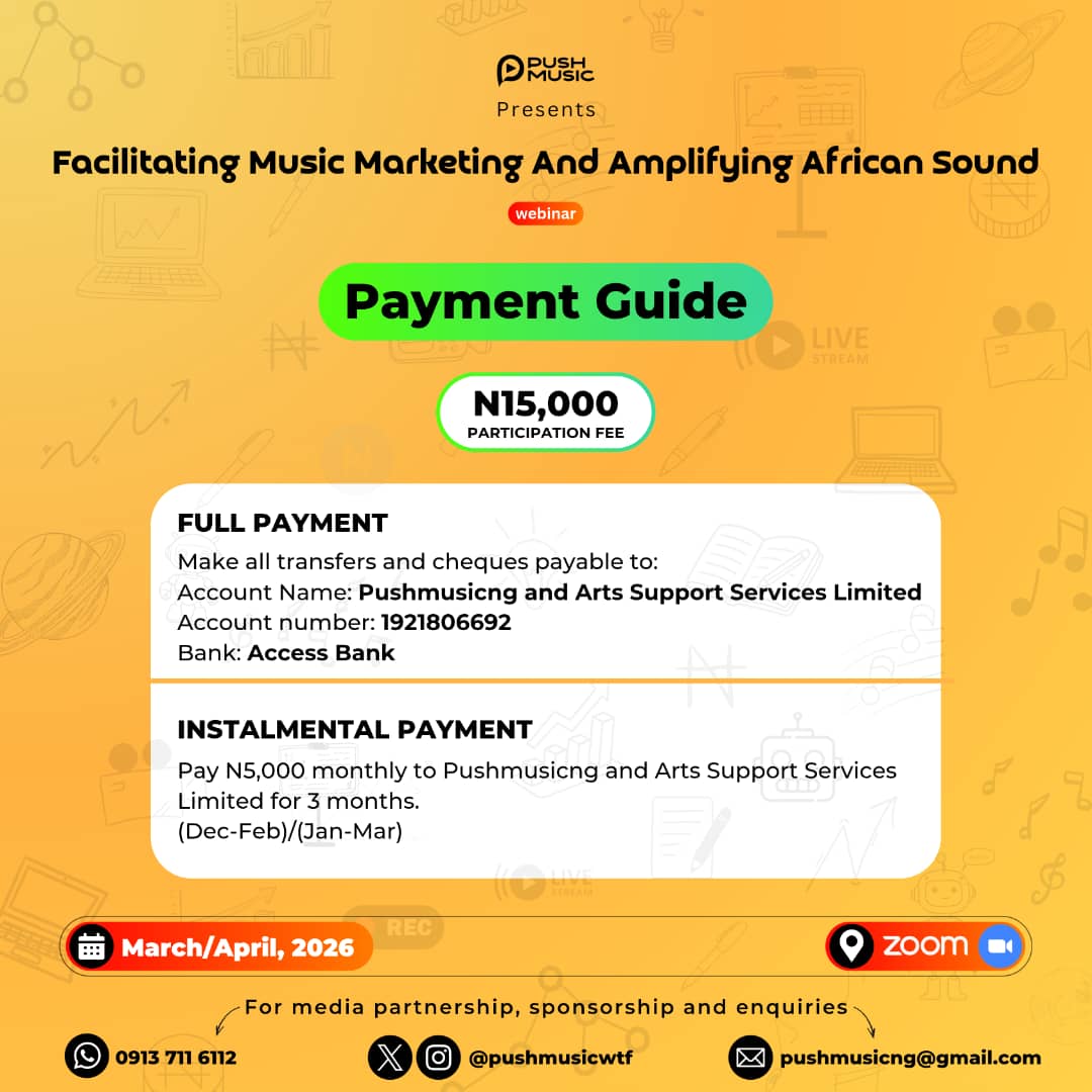 Our 7th Speaker is Francis Isichei, a serial entrepreneur and a media and entertainment enthusiast who bridges creativity, business and distribution to build scalable music globally by leveraging content marketing, data and analytics 🇳🇬

To Register 🖇️ forms.gle/eAP3kFmmxT5gcs…