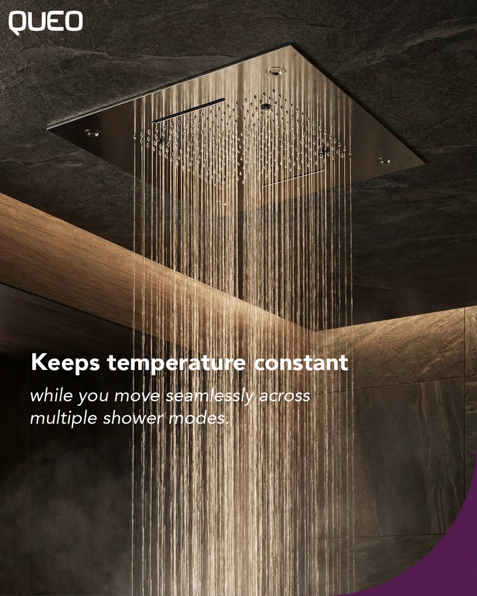 queobathrooms's tweet image. The 5-Way thermostat brings precision and indulgence together, maintaining the perfect temperature while you transition effortlessly between shower experiences.

Designed for control. Crafted for comfort.

#Queo #ThermostaticControl #BathroomInnovation #LuxuryBathrooms