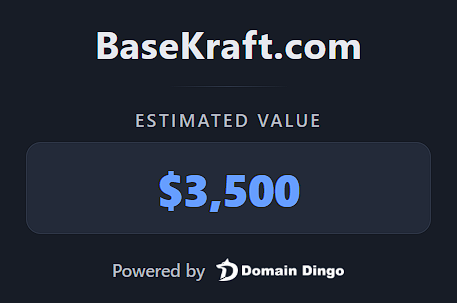 Acquired BaseKraft(.com) at Namecheap Auctions!

<a href="/domaindingooo/">DomainDingo</a> 

#domains