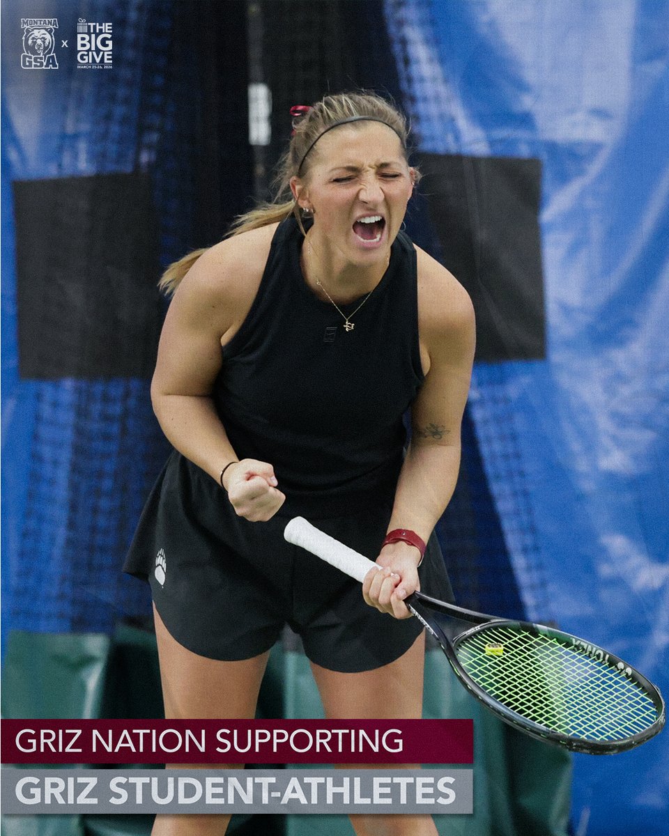 𝙏𝙃𝙀 𝘽𝙄𝙂 𝙂𝙄𝙑𝙀 𝙄𝙎 𝙐𝙉𝘿𝙀𝙍𝙒𝘼𝙔!

Support the Griz and help us succeed academically, athletically, and in the community.

Every gift, no matter the size, adds up to something BIG!

🔗 bit.ly/40bjbeN

#UMBigGive | #GoGriz