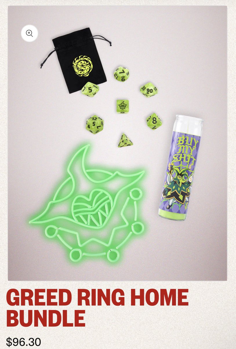 nesspenguin89's tweet image. The greed ring bundles are up 🤡💚💚
#HelluvaBoss #Greed #Mammon #Glitz #Glam