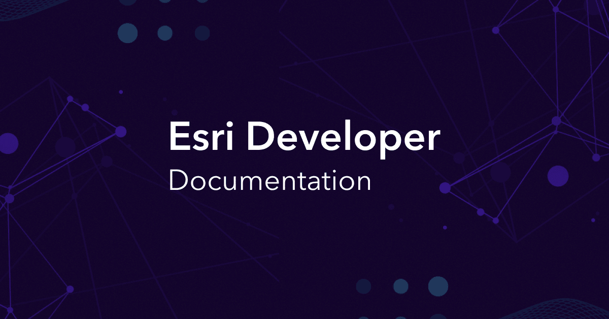 Esri Developers tweet media