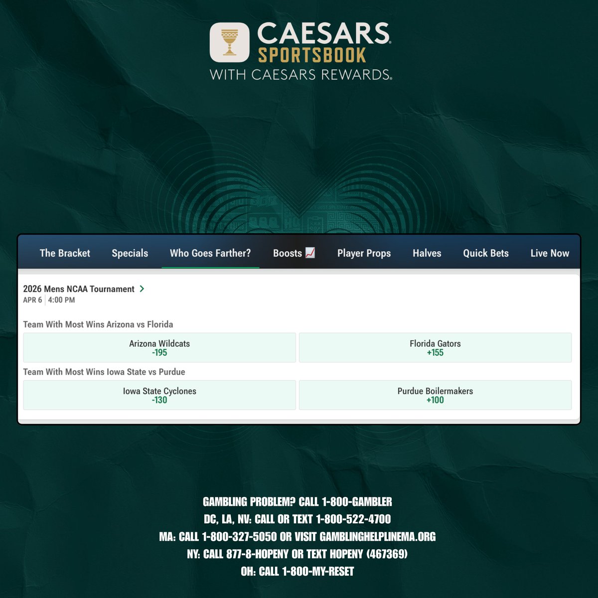 Caesars Sportsbook tweet media