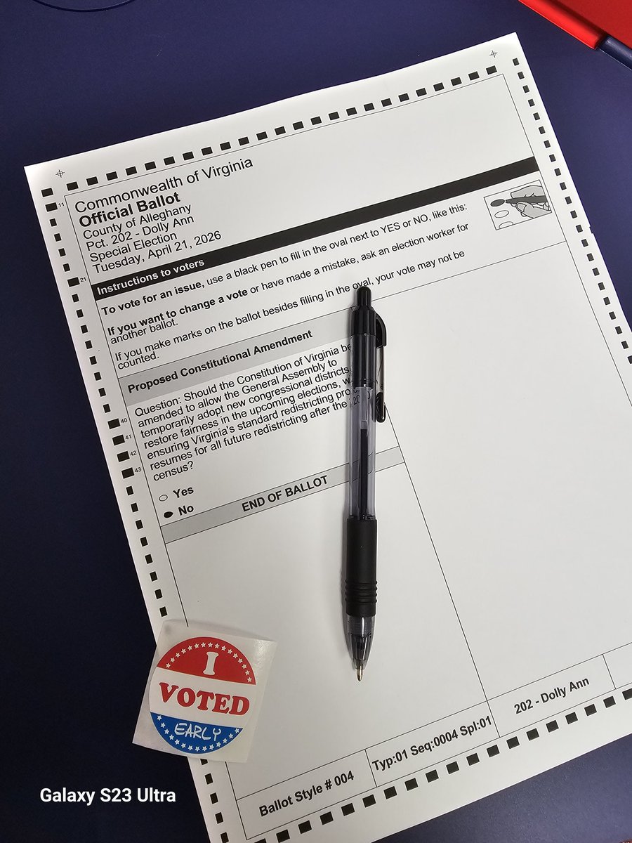 sparksthrown's tweet photo. So Virginia....I just did a thing! #voteNO #savevirginia https://t.co/cQrlhKAAiR