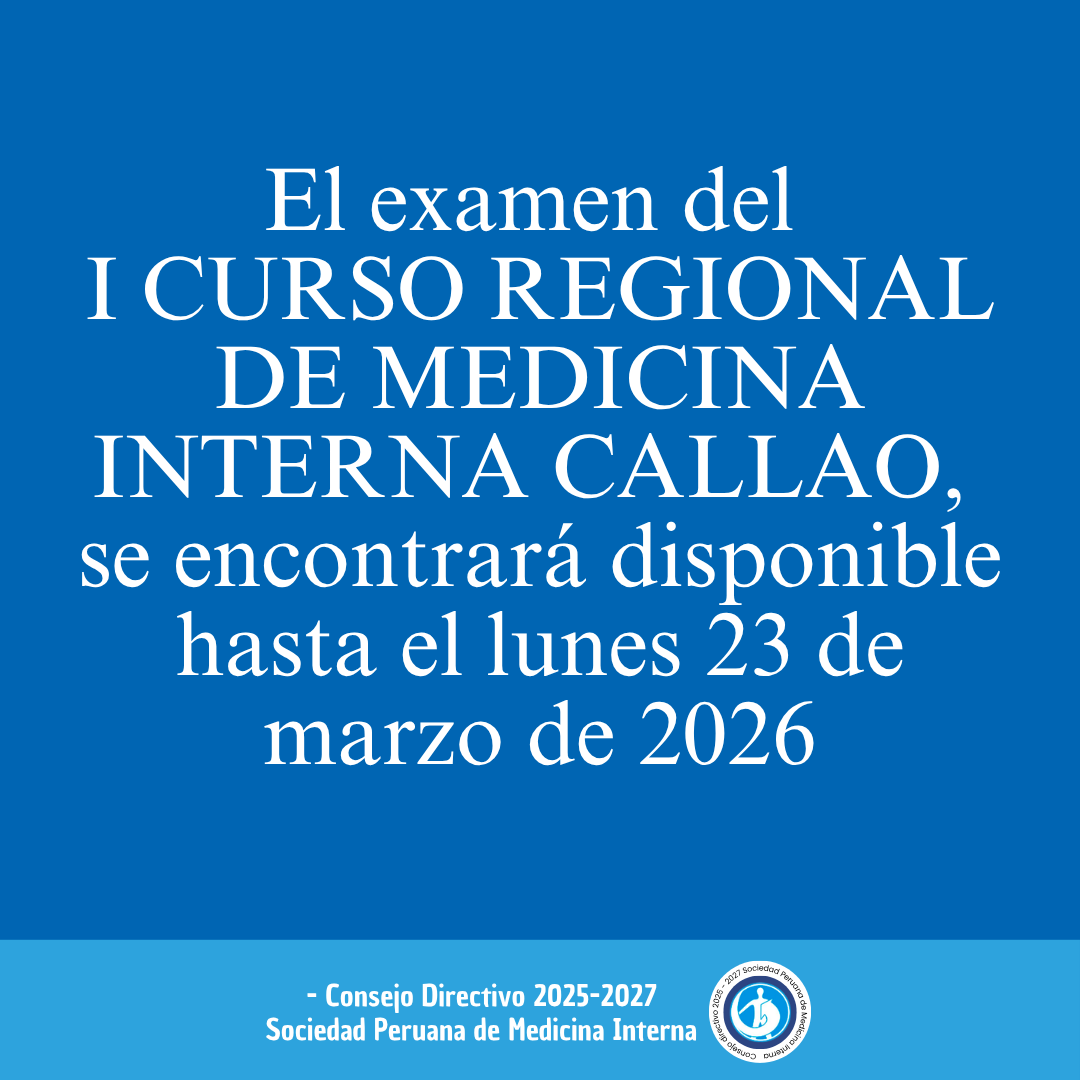 Sociedad Peruana de Medicina Interna tweet media
