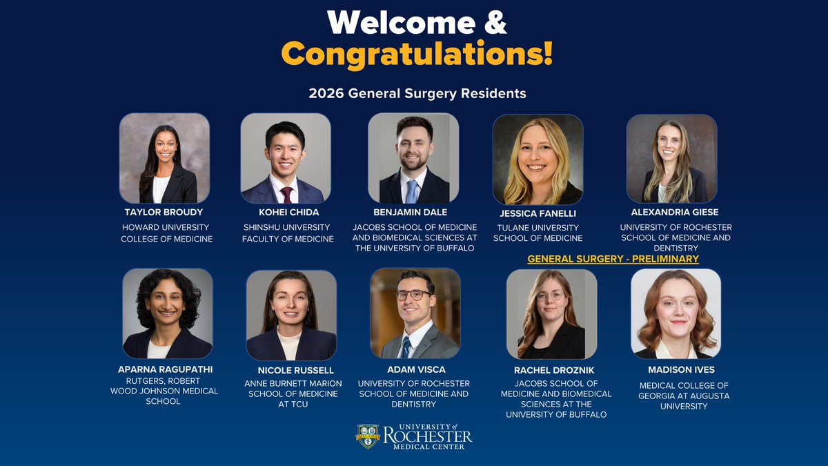 URMC Department of Surgery tweet media