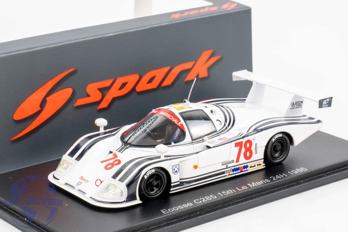MUcollectors's tweet photo. A tiny Scottish team built their own Group C car and took it to Le Mans in 1986. No factory backing. No millions. Just the Ecosse C285 and a dream.

Spark, 1:43 resin. Display case included 👇

#LeMans #Ecosse https://t.co/HjIrgtQGoL