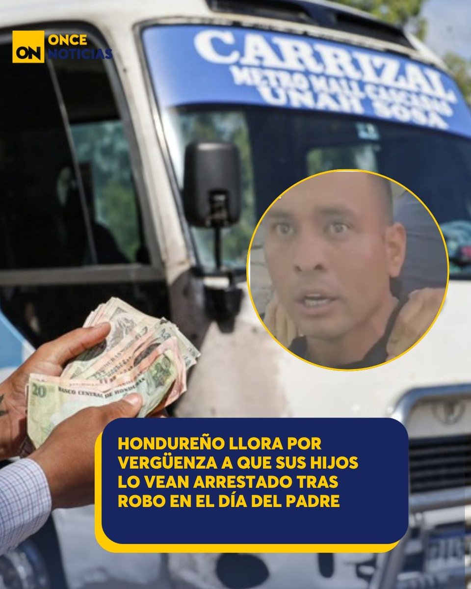 canal11hn's tweet image. 🔴| ¿Fue por comida? Durante su detención en pleno Día del Padre, el hombre aseguró que solo corría tras ser despojado de su celular
 
Detalles oncenoticias.hn/nacionales/cap…

#Díadelpadre #Honduras #Robo #Captura