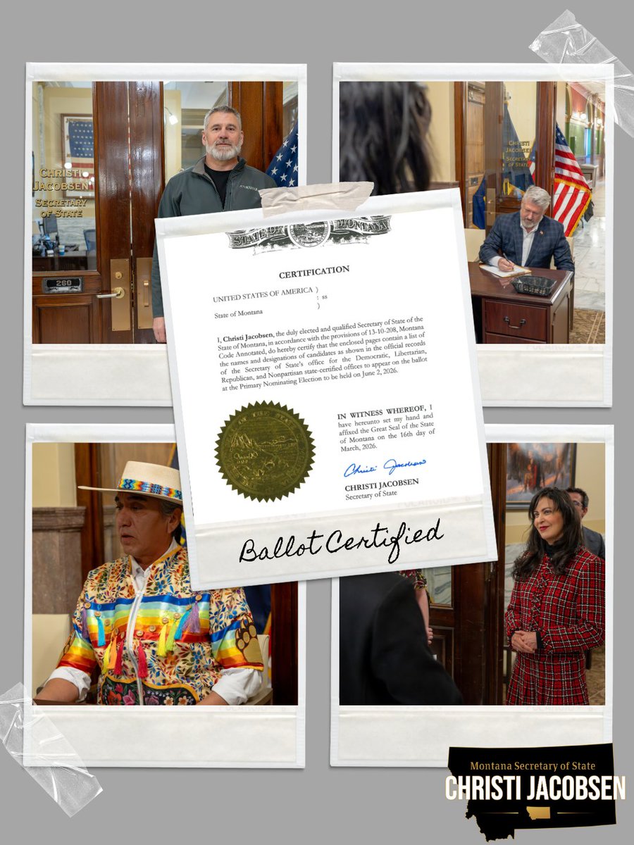 Montana Secretary of State Christi Jacobsen tweet media