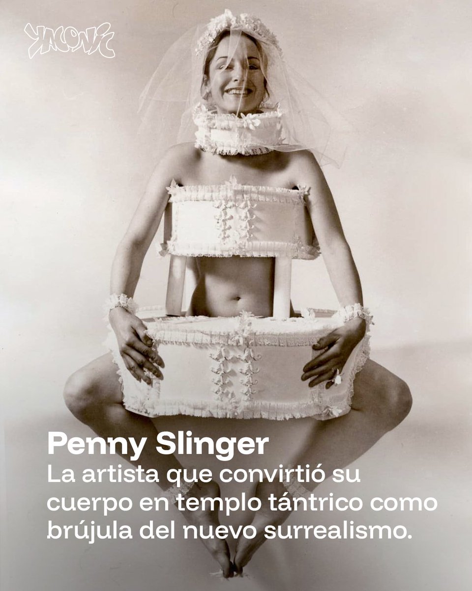 Yaconic's tweet photo. Penny Slinger no solo usó su cuerpo; lo convirtió en una herramienta de liberación espiritual y política. Hoy el canon le rinde cuentas. ¿Justicia histórica o absorción del mercado? https://t.co/sqG5Aih6mY
