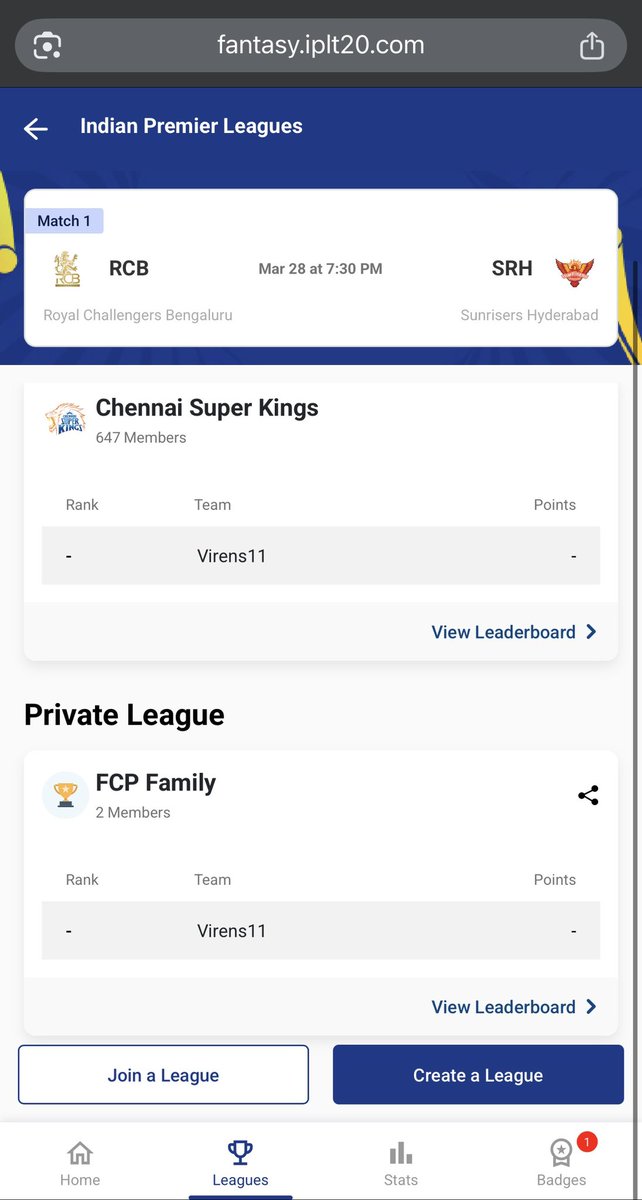 Fantasy Cricket Pro 🏏 (Viren Hemrajani) tweet media