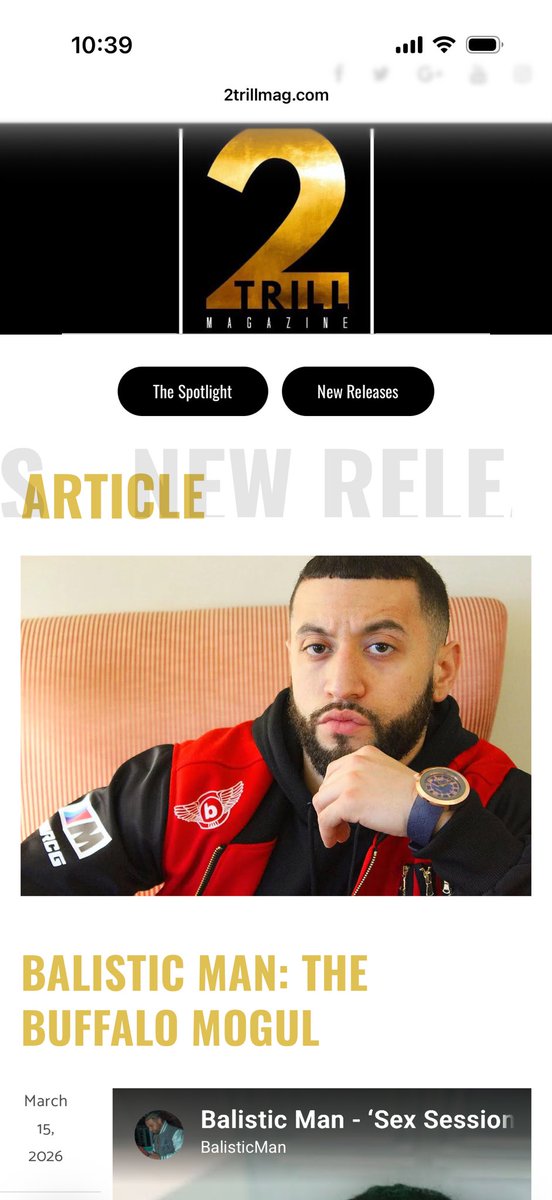 Balis357's tweet photo. The media run is global. Big salute to https://t.co/50vc27MmDr for documenting the Buffalo Herd legacy. We aren't just local; we're legendary. 🦬💨 Full article here:https://t.co/3biUBT3ycJ
#SelflessGestures #BuffaloMogul #2Trill https://t.co/7KVDkaWLj2