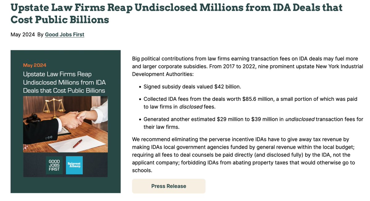 Good Jobs First tweet media