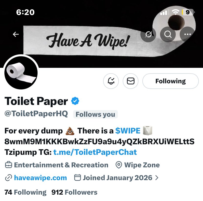 Commentary of WIPE tweet media