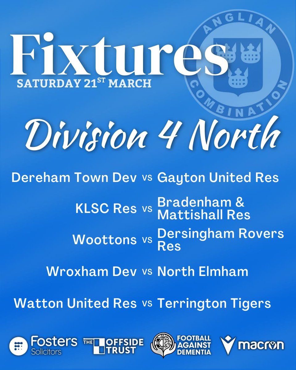 Fosters Solicitors Anglian Combination tweet media