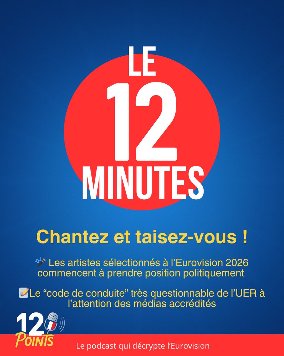 12 Points, le Podcast qui décrypte l'Eurovision tweet media