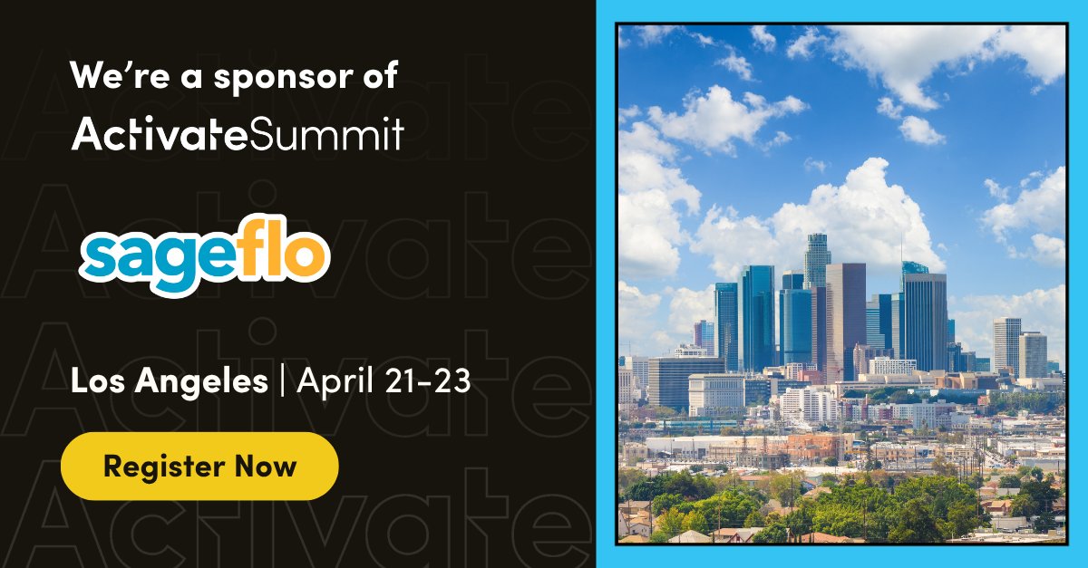 Just a few days to go until <a href="/Iterable/">Iterable</a> Activate Summit 2026!

We're proud to be a sponsor of this incredible event and can't wait to meet you in Los Angeles. 

Haven't registered yet? There's still time to sign up here: activate.iterable.com/summit/

#Iterable #Sageflo #marketing