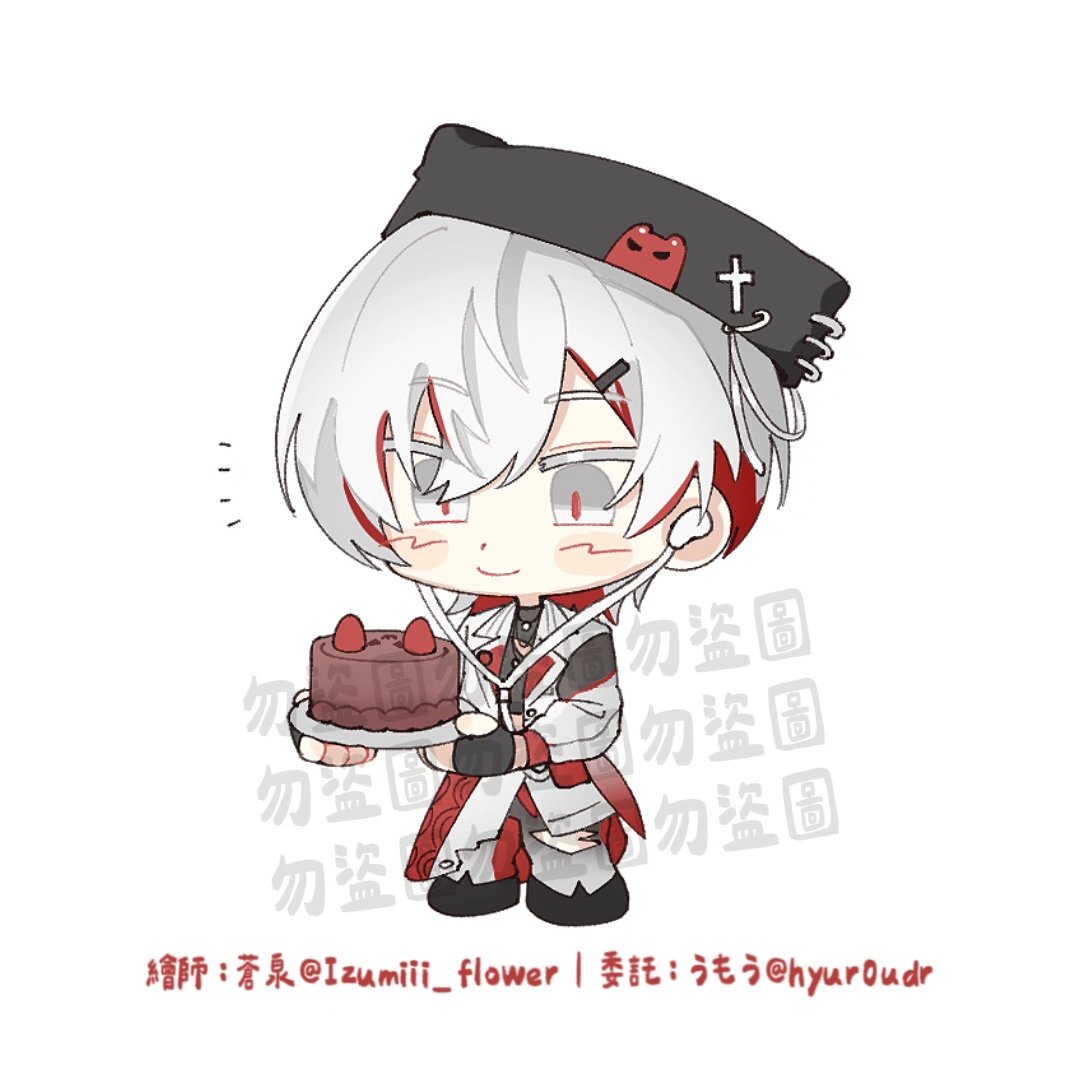 hyur0udr's tweet photo. #yo1llust 3！2！1！
与一生日大塊肉(っ'-')╮=͟͟͞🎂    =͟͟͞͞🎂)`-' )
請你吃巧克力口味的小雪貂蛋糕
感謝蒼泉老師 @Izumiii_flower 接受委託🤍 https://t.co/QObSplakJD