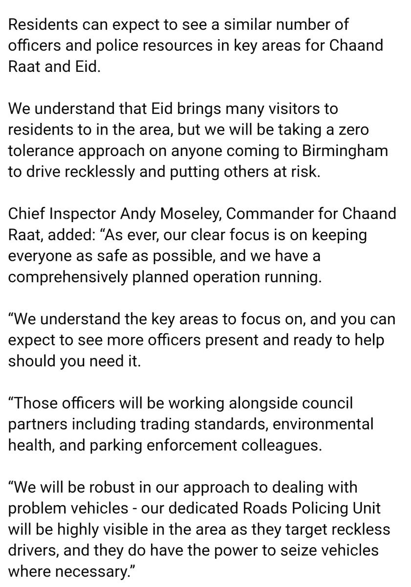 Springfield and Sparkhill Police tweet media