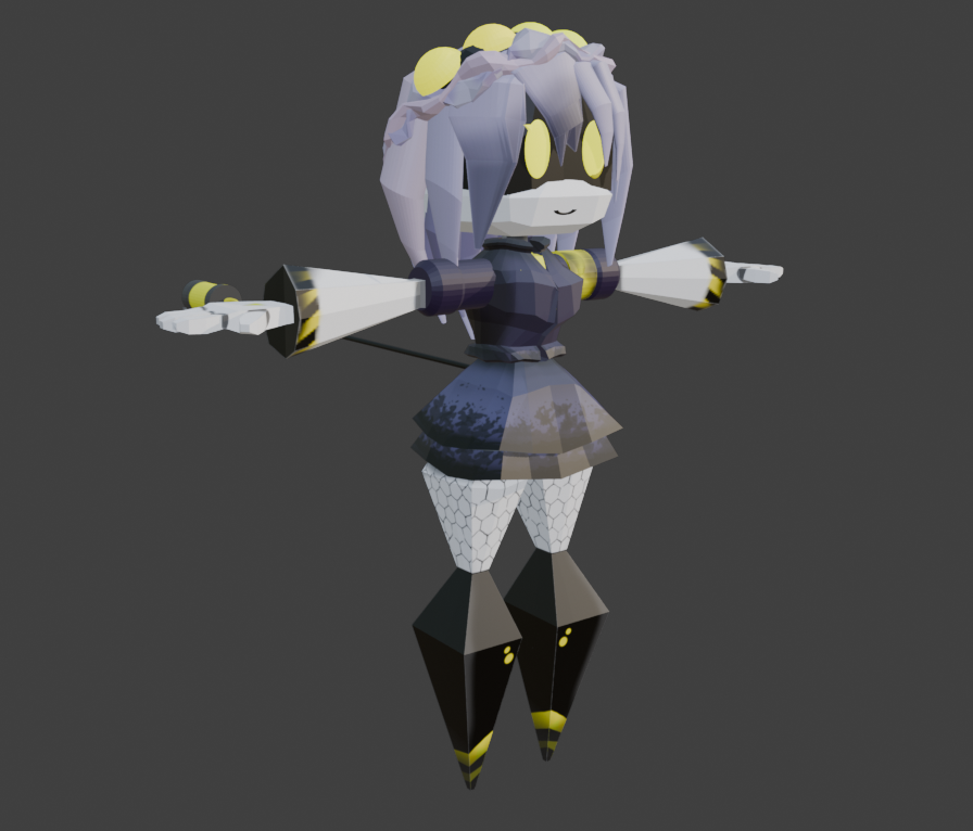 Crow_lings's tweet photo. I wanted to model that one fan OC, SD-B. Rigging is so tricky, but I think it's coming along really cute (ignore the wobbly textures, all I have is a trackpad on my laptop </3) 🩵
#3dmodeling #murderdrones #md #blender #oc #serialdesignation #serialdesignationb #FanArt https://t.co/qMvOW2jXPr