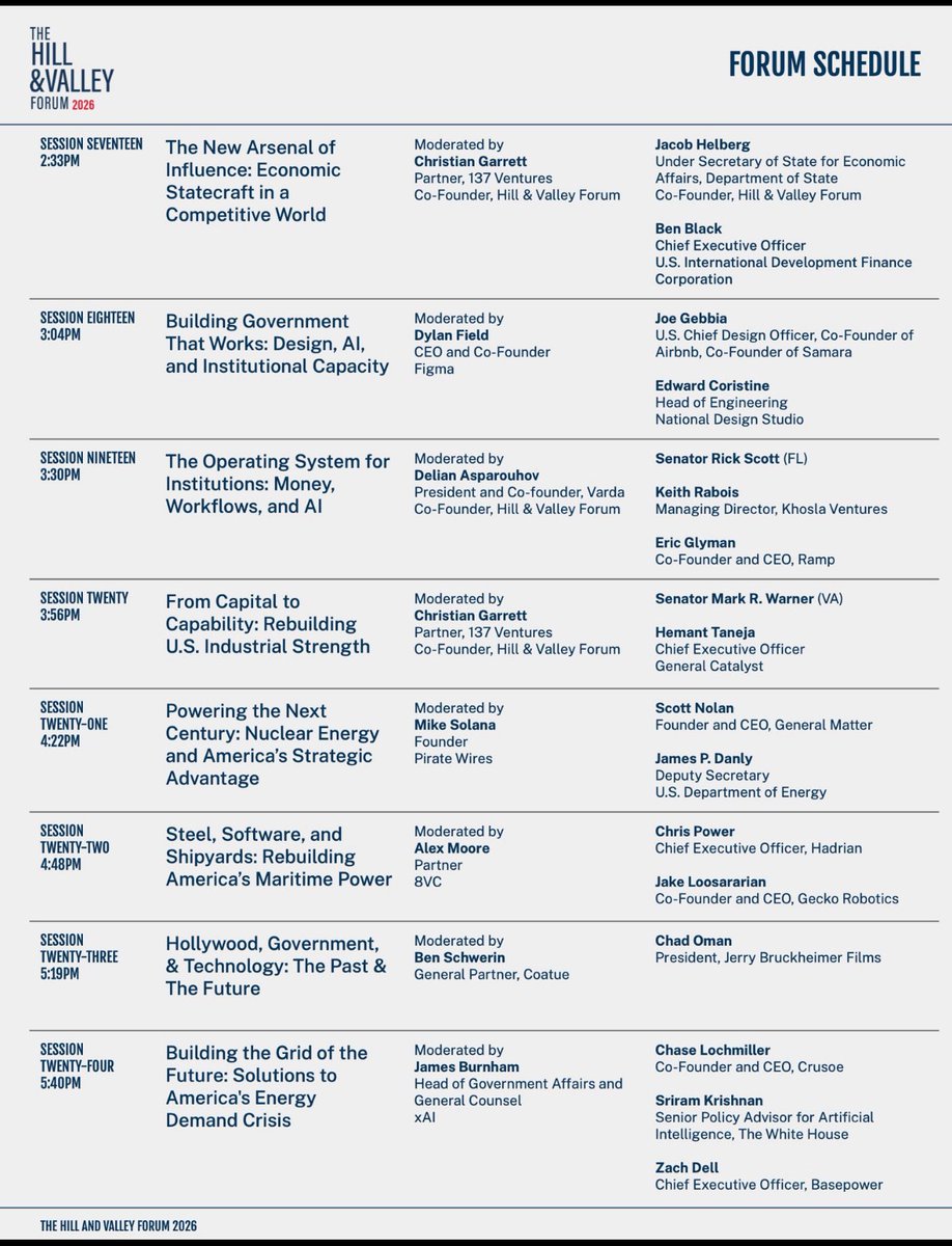 The Hill & Valley Forum tweet media