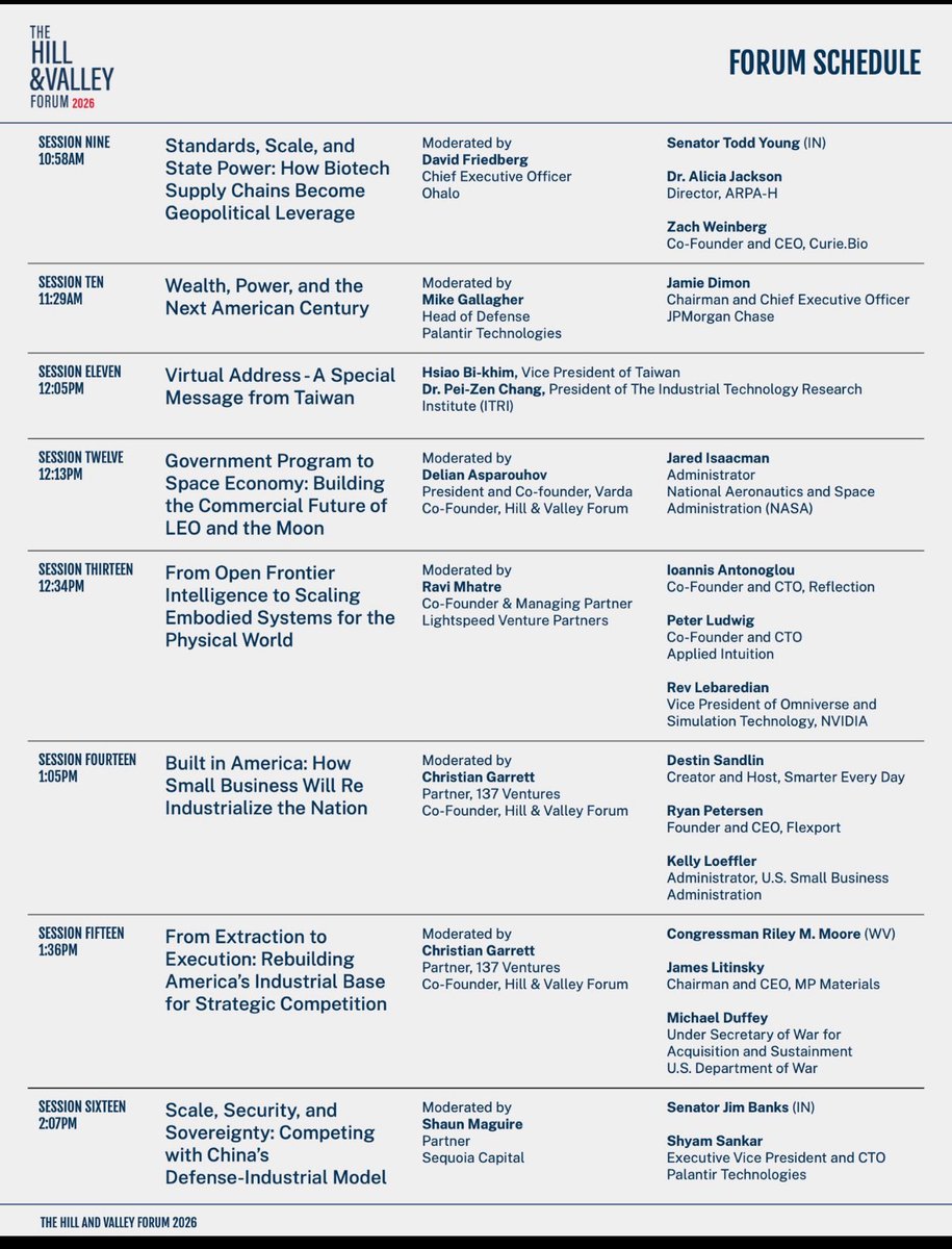 The Hill & Valley Forum tweet media
