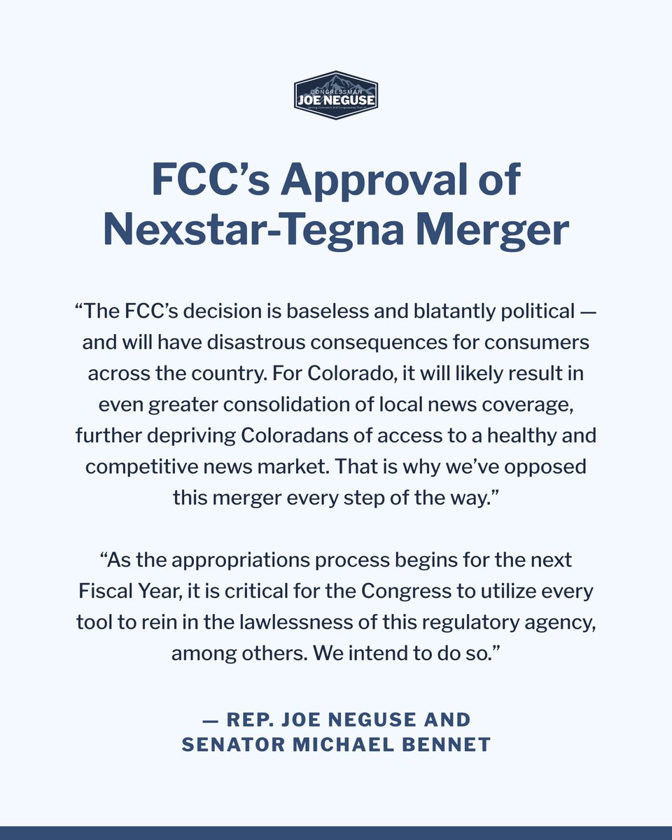 Rep. Joe Neguse tweet media