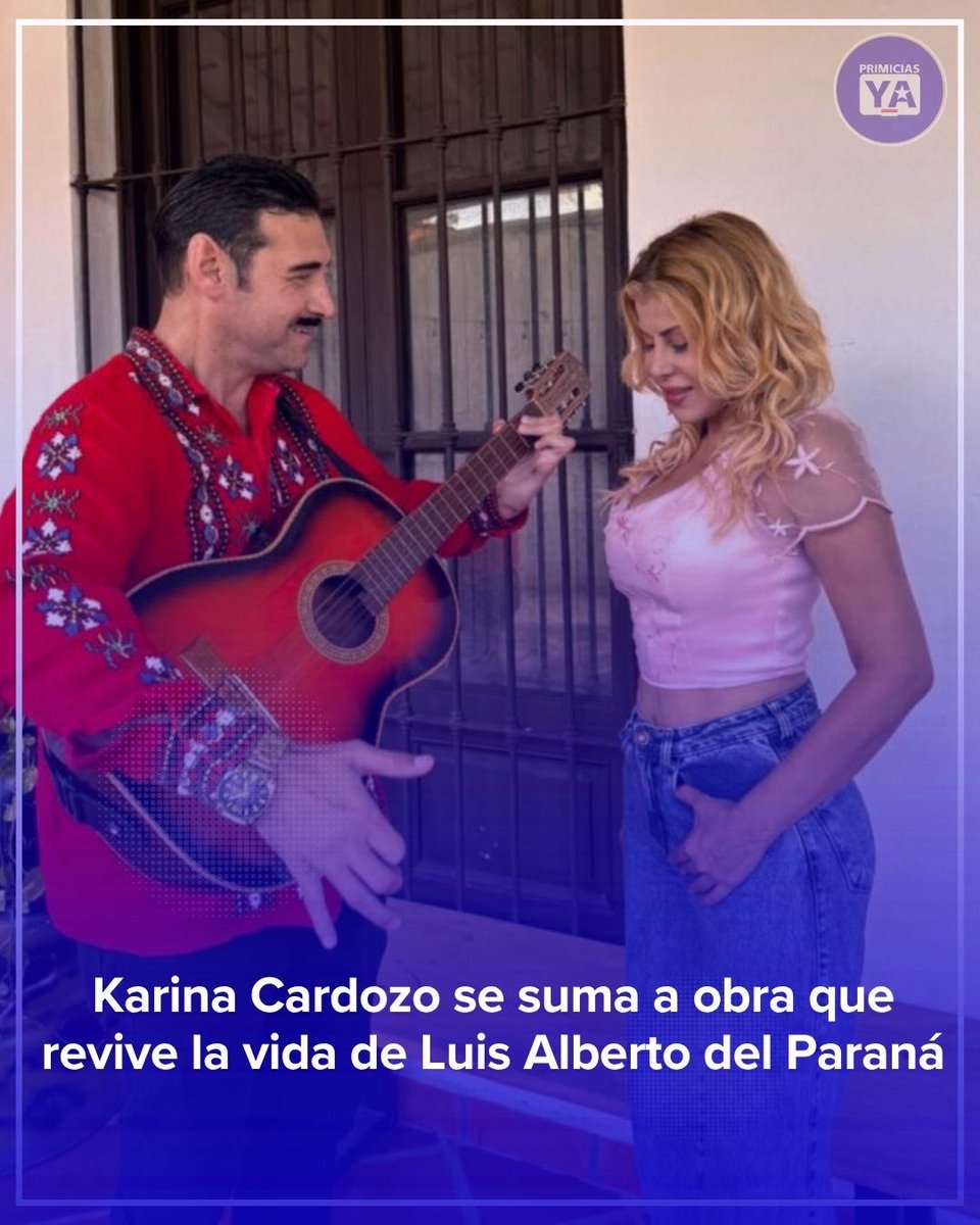 🎭 Karina Cardozo interpretará a la primera esposa de Luis Alberto del Paraná en un emotivo homenaje teatral. 🎶✨

#primiciasyapy

Leé la nota acá 📲: acortar.link/9kNkeA