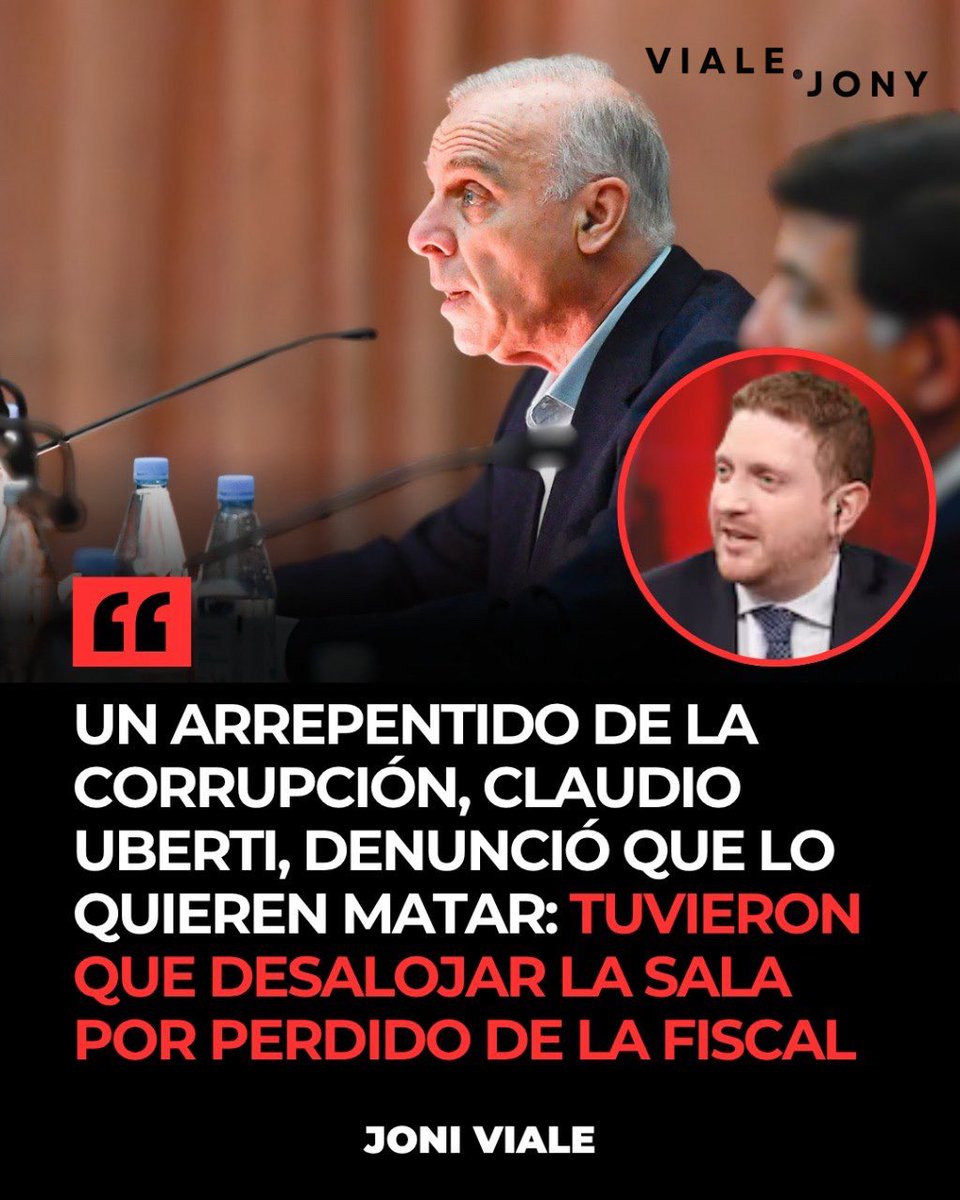 🚨DENUNCIÓ QUE LO QUIEREN MATAR

Tuvieron que desalojar la sala del juicio porque tenian miedo de que le pase algo:

¿Que fue lo que confesó este hombre?

Fue representante especial ante el chavismo: confesó que vio llegar los bolsos al departamento de Juncal y Montevideo