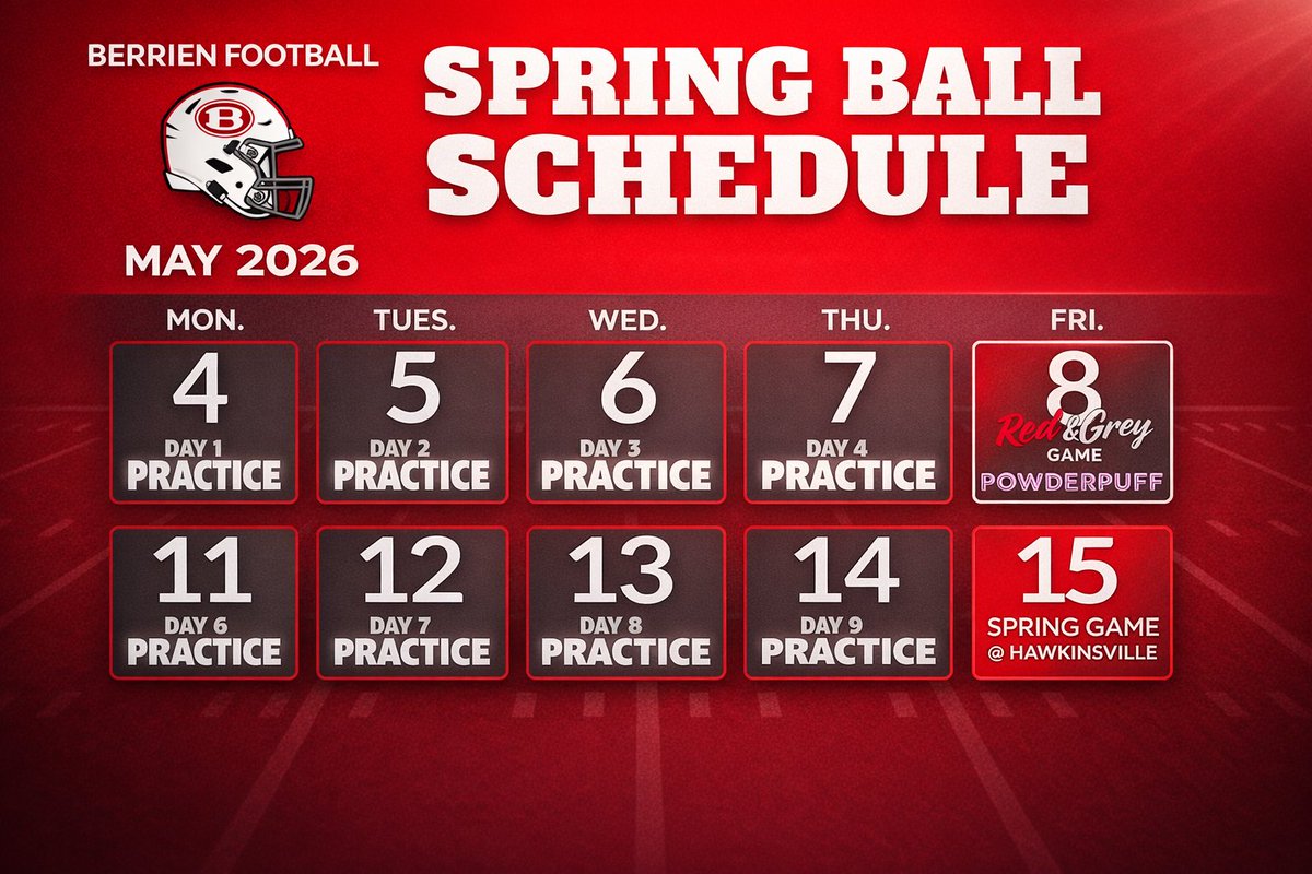 Berrien High Rebels Football tweet media