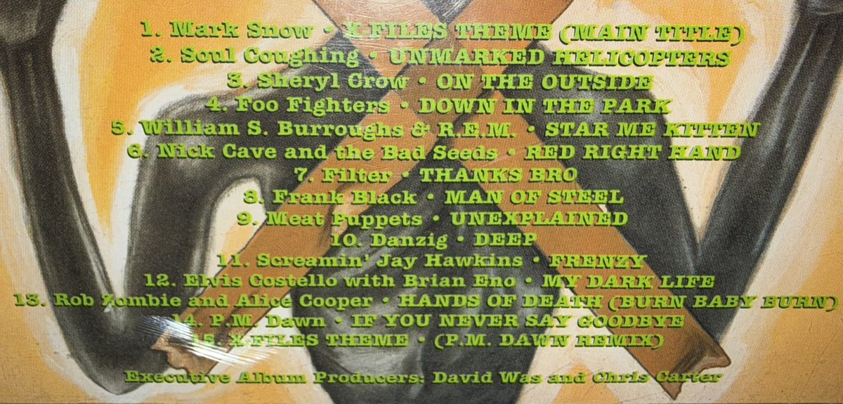 DzielakD's tweet photo. Jeszcze jeden #soundtrack dzisiaj, dosyć nietypowy, bo i nie do filmu, ale do serialu. Na playliście same gwiazdy, choć chyba nie wszystkie utwory gdzieś tam w #Xfiles wybrzmiały (inspiracją). Ale polecam tę płytę, bo imho jest przednia👌
👽 #IWantToBelive
https://t.co/kOUJbcAZ4p https://t.co/tLVgCnMr07