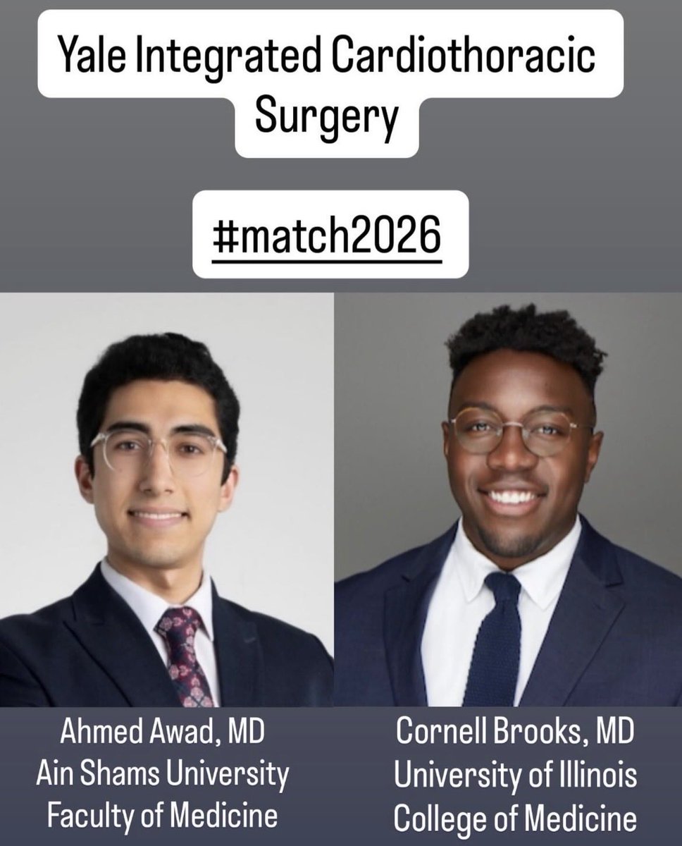 Yale Cardiothoracic Surgery Residency tweet media