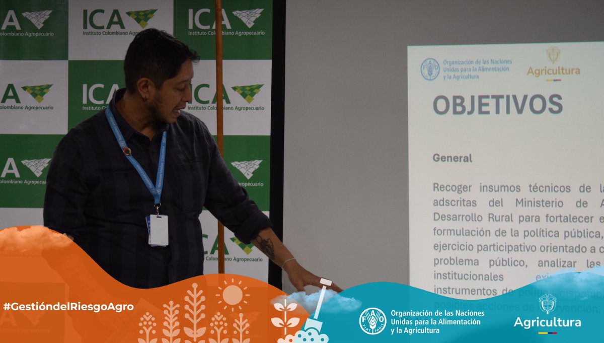 FAO_Colombia's tweet photo. Fortalecer la gestión del riesgo requiere trabajo conjunto.
Realizamos el Taller interinstitucional con entidades adscritas a @MinAgricultura para aportar a la construcción de Política Pública de Gestión Integral del Riesgo de sector agropecuario, pesquero y de desarrollo rural. https://t.co/vbhawFWSa2