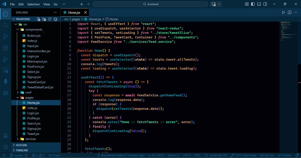 kaushpathe's tweet photo. Day 70 of #100DaysOfCode — Fri, 20.03.26
Dev → Built Signup, Login, TweetCard, PostForm (React Hook Form),
created pages (Home/Login/Signup),
fixed axios FormData & import bugs.
App assembled.
#ReactJS #WebDev #BuildInPublic #tweetx https://t.co/7jMmbeyla4