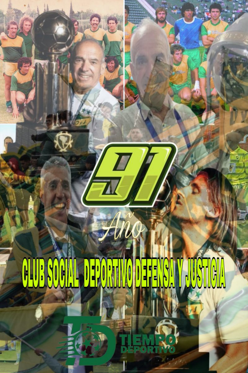 TiempoDeportiv8's tweet image. 💛💚 ¡91 años de gloria, Halcón!

Un 20 de marzo de 1935 nacía el Defensa y Justicia, orgullo de Florencio Varela.

Historia, pasión y pertenencia que siguen volando alto. 🦅🔰
¡Feliz aniversario a toda la familia del Defe!

#DefensaYJusticia #Aniversario #VamosDefe #Halcón
