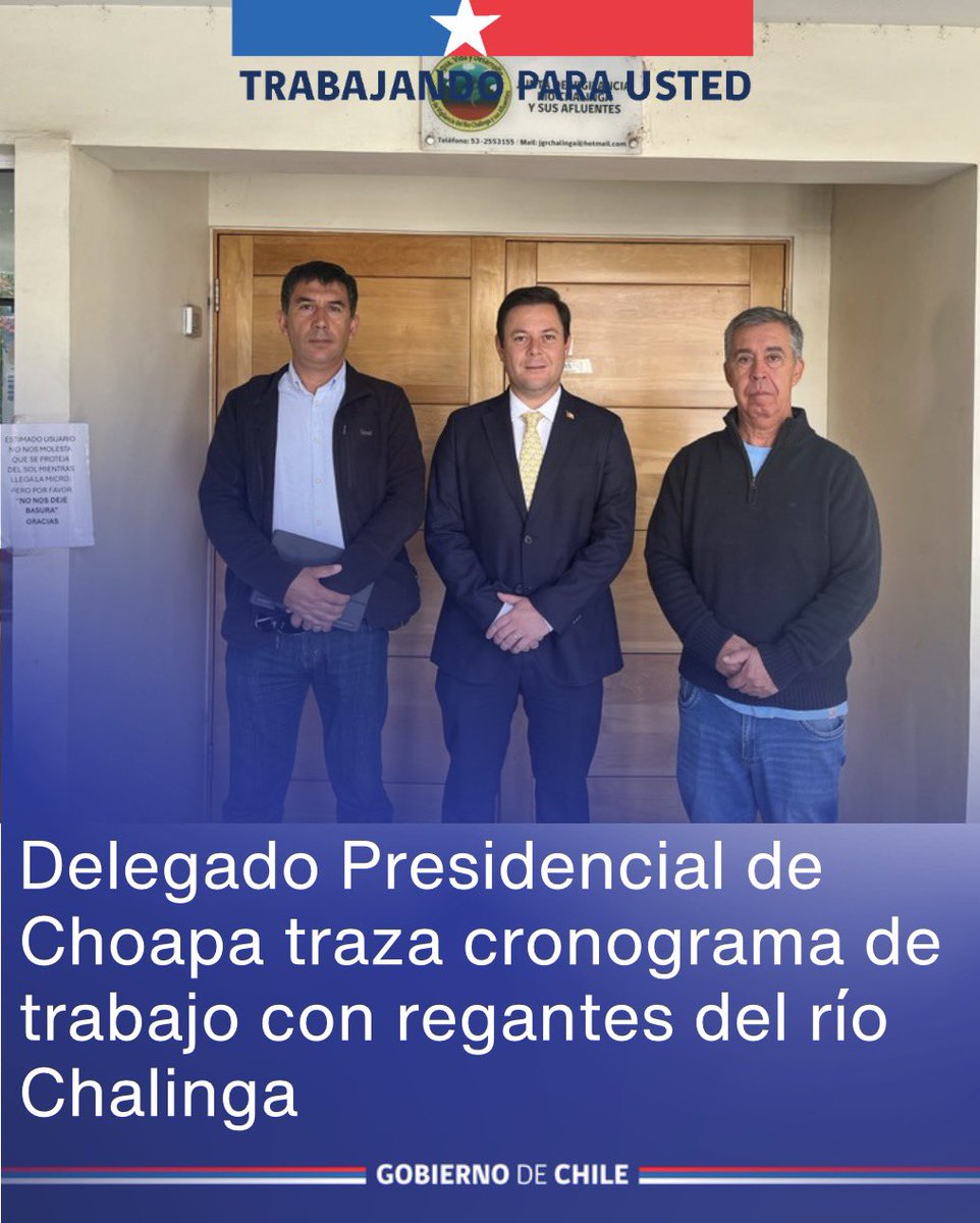 Delegación Presidencial Provincial de Choapa tweet media