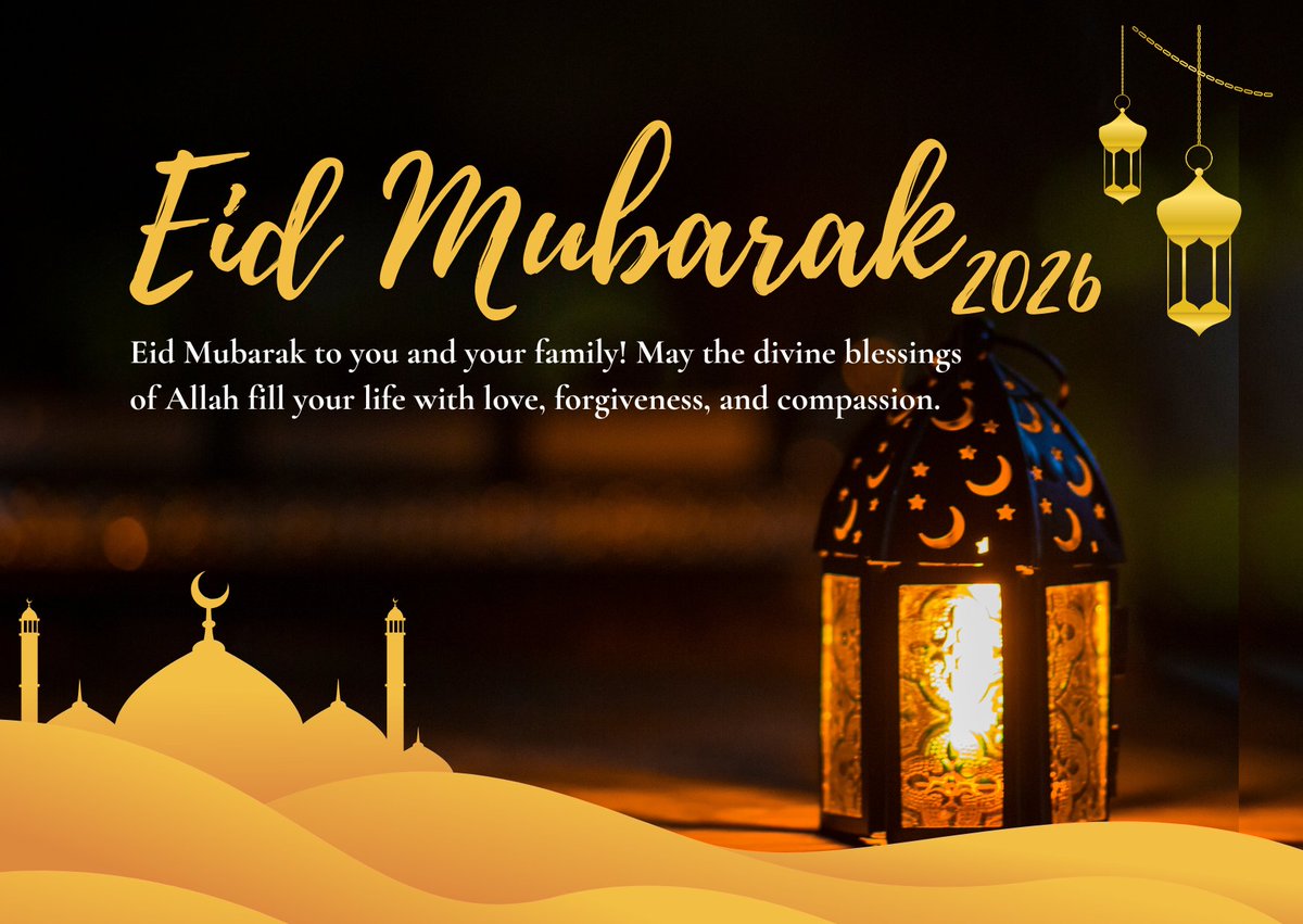 Wishing a blessed and peaceful Eid Mubarak to everyone celebrating.

May this day be a time for meaningful reflection, gratitude, and a renewed sense of purpose. Let’s carry the spirit of discipline and compassion forward into our daily lives. 🌙

#EidMubarak #EID2026
