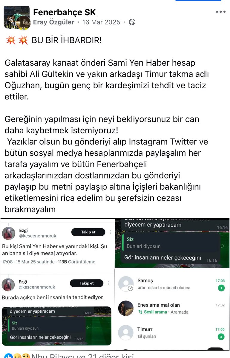 Geçen haftalarda <a href="/lubeayar/">Lûbe Ayar</a>  programında anlatmış olduğum  ve aylar önce şahsıma parayla yapılan TT çalışması ve arkasından bana şahsi hesabından iğrenç zevzek mesajlar atan kişi ve bu iğrenç <a href="/_samiyenhaber/">Sami Yen Haber</a>  adlı leş sayfanın ilişkisi ortaya çıktı

Şahsıma saçma sapan mesajlar