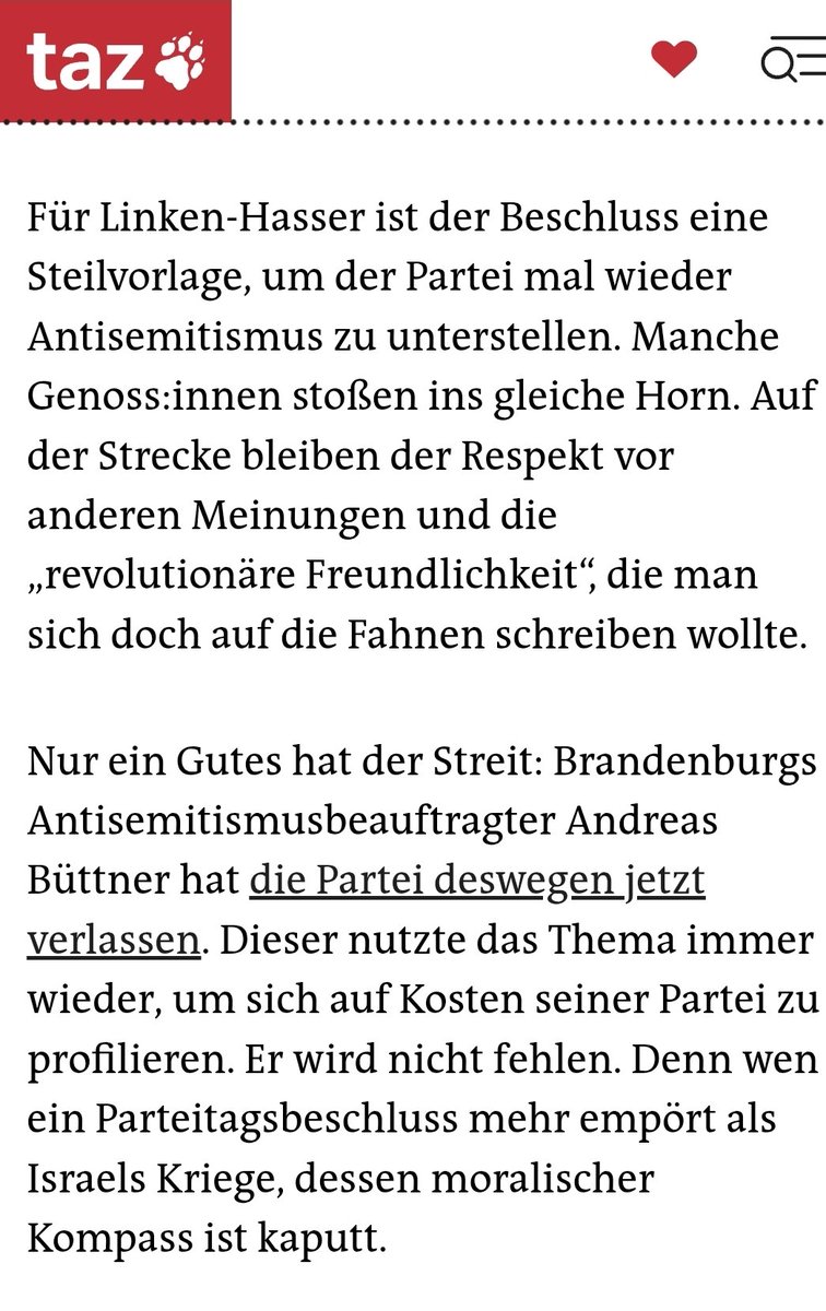 In der Politik braucht es nüchterne Analysen und inhaltliche Klarheit. Daniel Bax macht mit seinem Kommentar von heute deutlich, wie man diese Debatte bewerten sollte. Danke für diesen weisen Kommentar <a href="/bax_daniel/">daniel bax</a>.