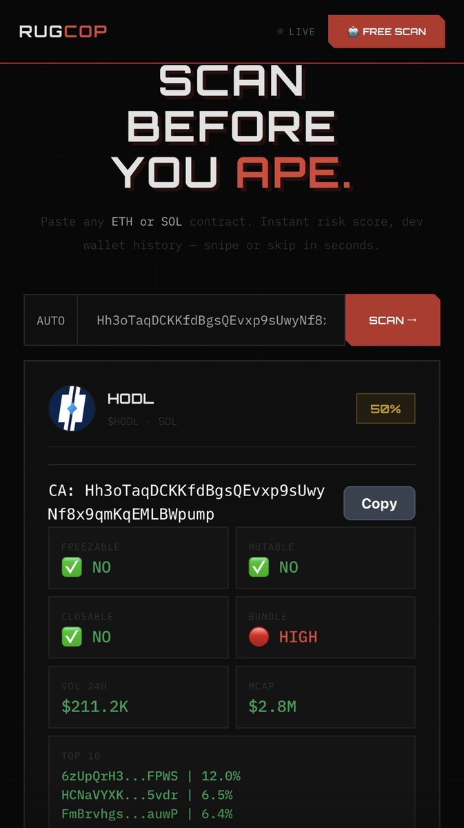 RugCopBot tweet media