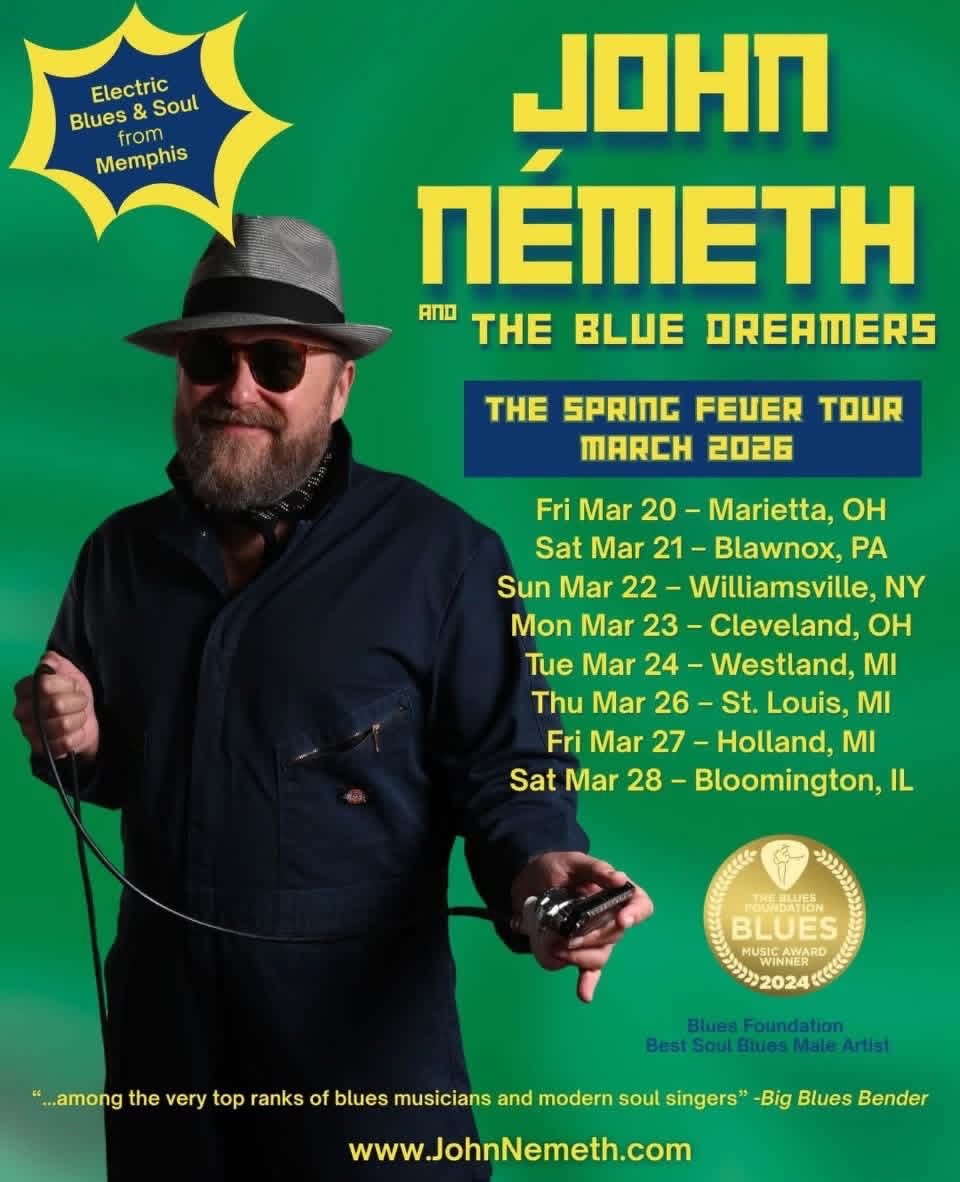Back at it with John Nemeth &amp; The Blue Dreamers.

OH, PA, NY, MI, and IL! 

@innovativepercussion @bosphoruscymbals 

#amcneilldrums #andrewmcneill #johnnemeth #tour #drummer