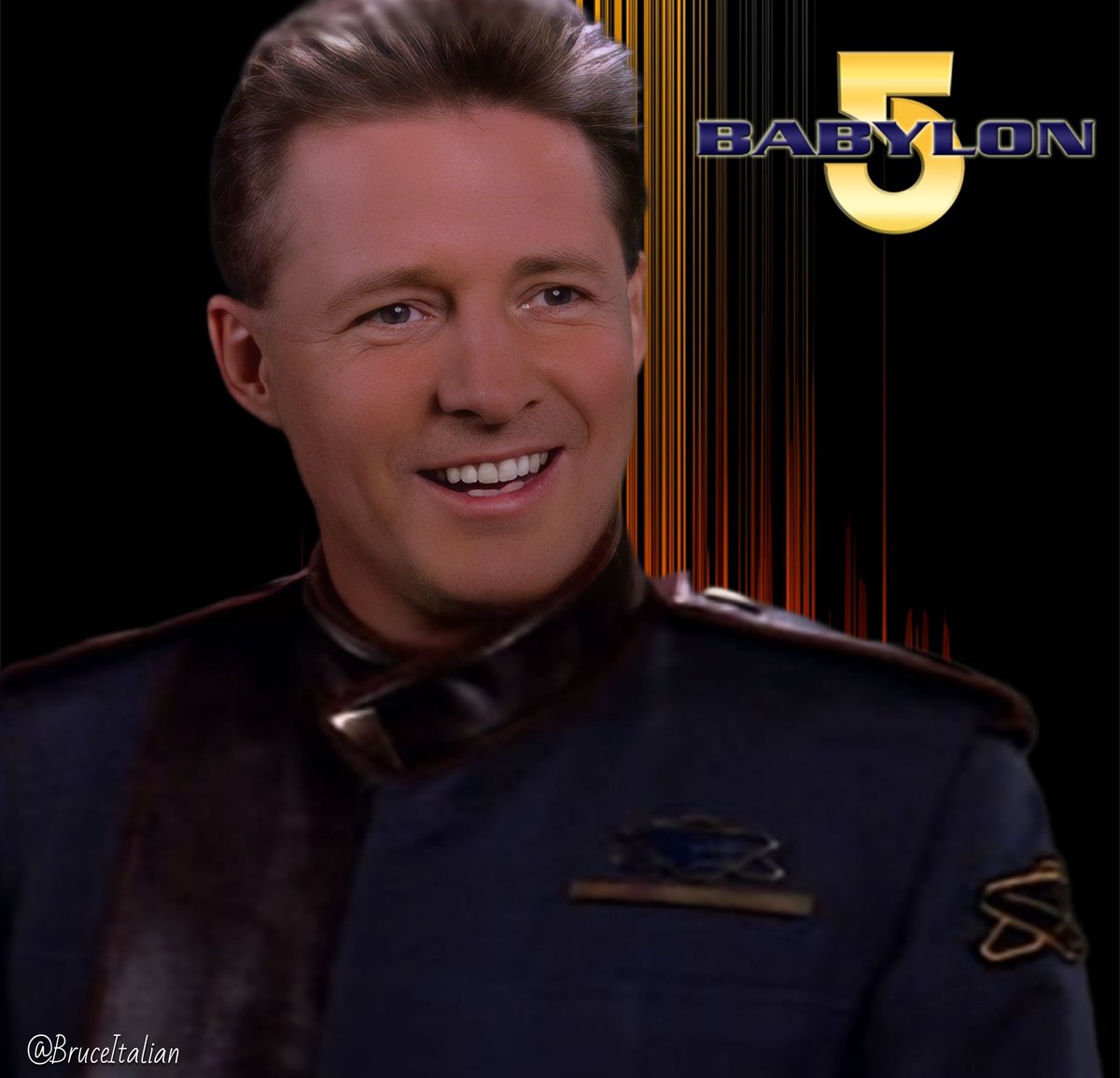 "A race through dark places" - 2X08
#BruceBoxleitner  #MiraFurlan
#JohnSheridan
#dinner #Babylon5 #B5 
#Bab5 #Scifi