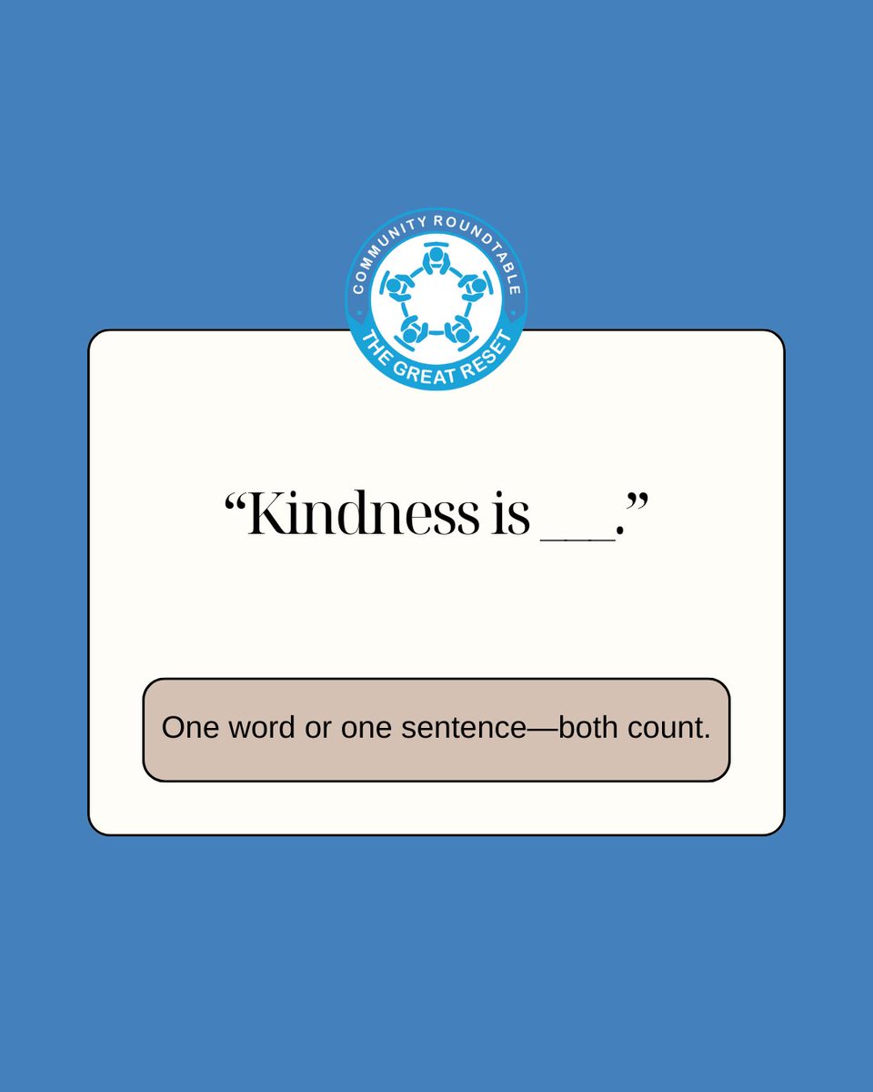 Community Roundtables - The Great Reset tweet media