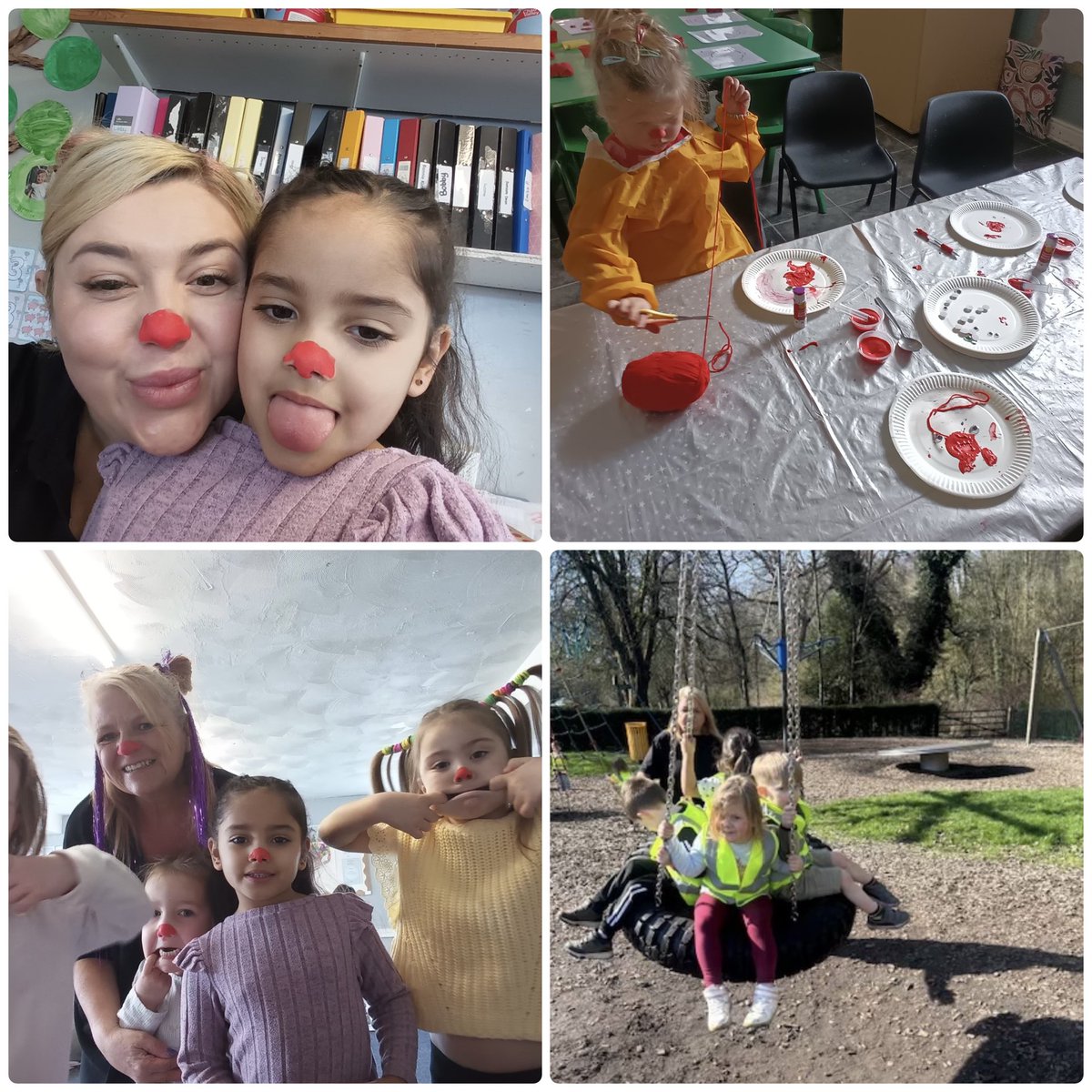 padiwacks's tweet photo. It’s Red Nose Day.  The children have had a great time &amp; we’ve created some great memories.  We’ve included a number of photos from this week including our #babyroom #toddlers and #preschool #padiham https://t.co/S5BfsdL2ri https://t.co/33I9CD9qVt