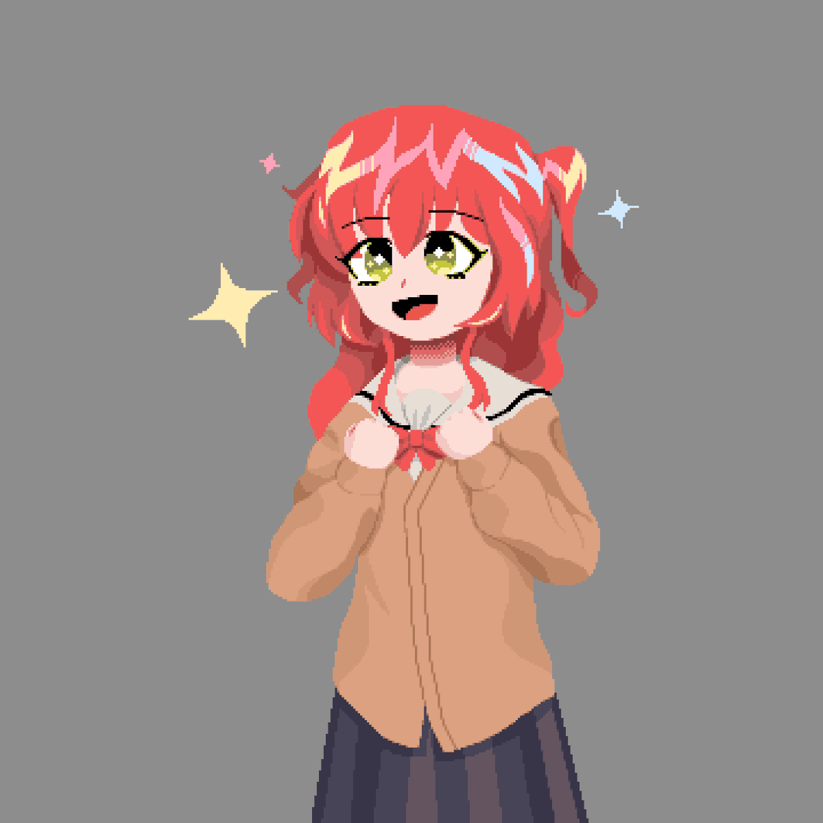 Abbiesmal ◆ stacking squares 🩷🟨🟦 tweet media