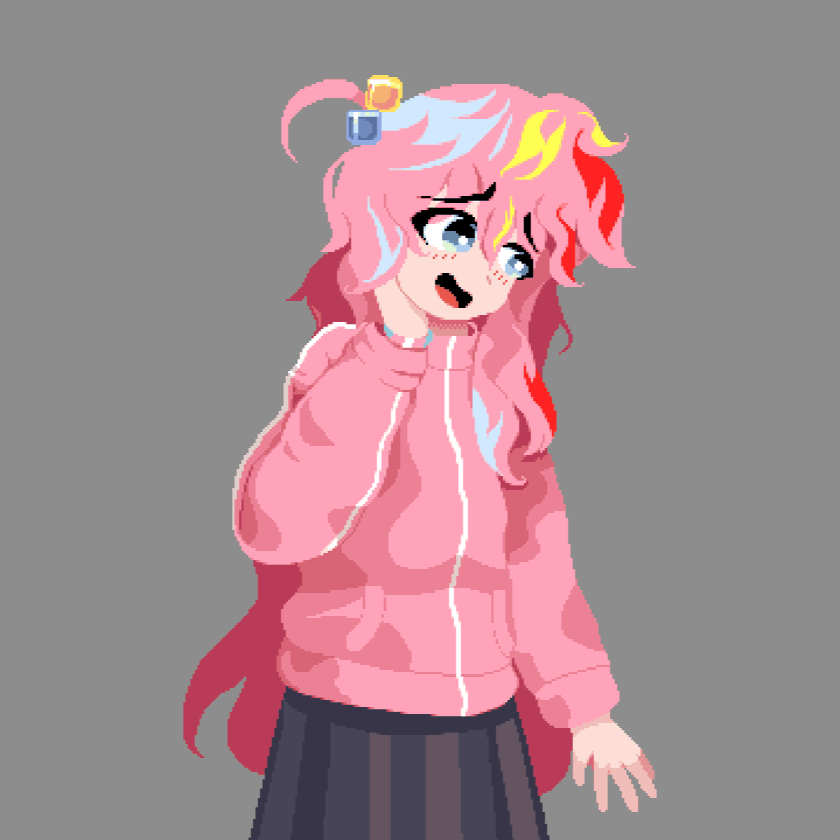 Abbiesmal ◆ stacking squares 🩷🟨🟦 tweet media