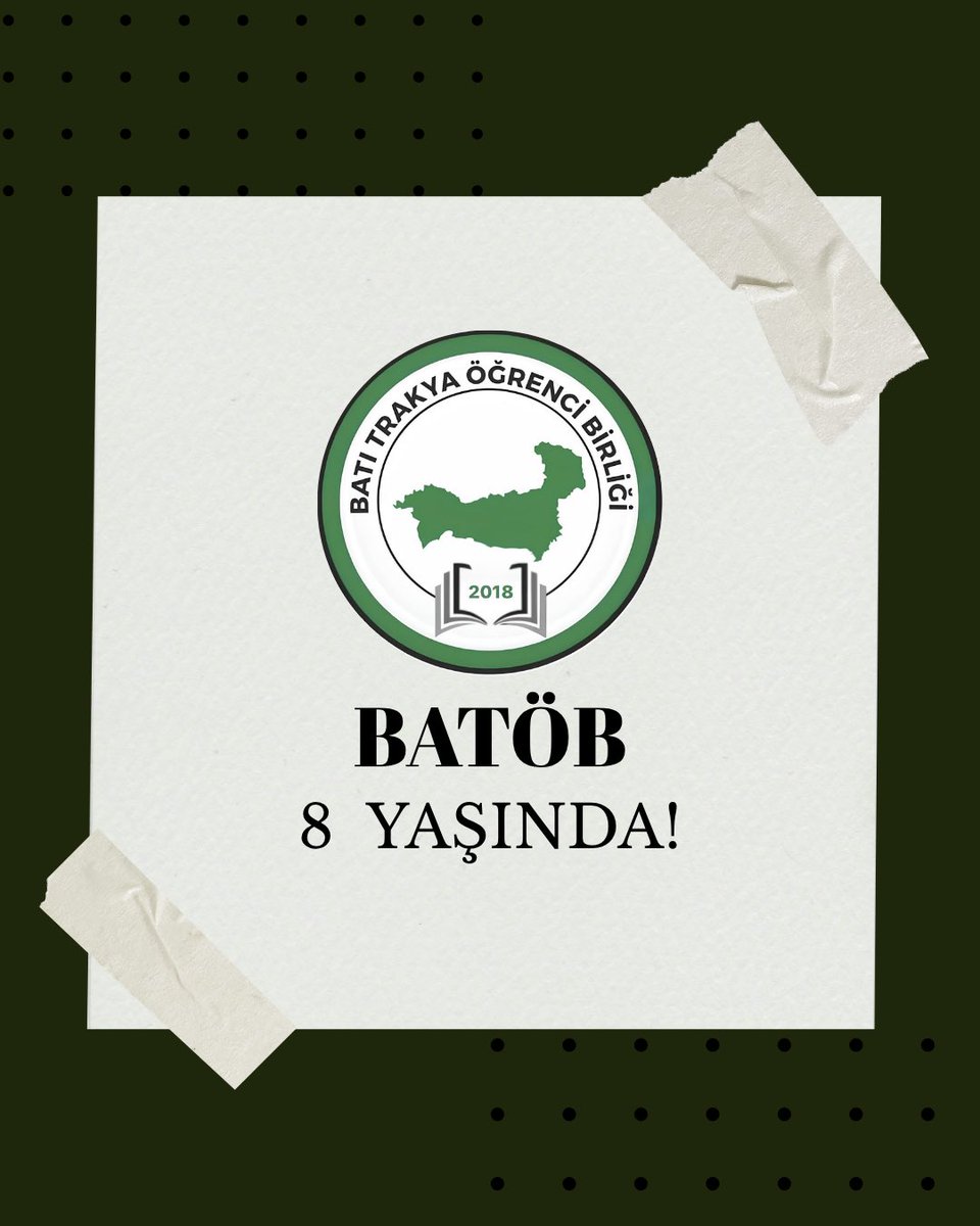 AnkaraBATOB's tweet photo. Bugün, bayramla birlikte Batı Trakya Türklerinin gür sesi ve öğrenci gençliğimizin sarsılmaz kalesi BATÖB’ümüzün kuruluşunun 8. yıldönümünü kutlamanın çifte mutluğunu ve gururunu yaşıyoruz. 20 Mart 2018’de atılan o ilk adım, bugün Türkiye’nin dört bir yanındaki şehirlerimizde https://t.co/fT8HQjbe41
