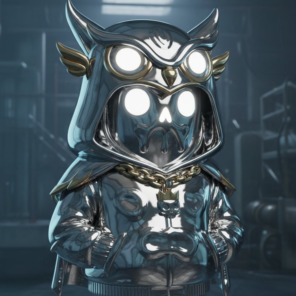 antigboy's tweet photo. Hey, Owl... I stole your chrome version and got it on the chain. Now you're part of my NFT collection of red hoods...

Keep drinking Harmony. Day after day, day after day... only then will you understand me... only then.

You have 5 attempts left in the forge, baby

// https://t.co/t4tnL60P22 //