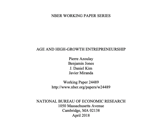 _PeterRyan's tweet photo. The tech slop era emphasizes 20 something founders as the archetypical innovators.

But, all data points to middle-aged founders instead (even more so among most successful).

Is over-emphasis on the young resulting in more tech slop and tech frauds? https://t.co/3vbYH6XXRt