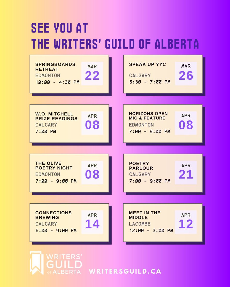 Writers'GuildAlberta tweet media